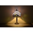 thumbnail image 4 of Tiffany Style Lamp Table Lamp Bedside Desk Lamp Bedroom Stained-Glass 14.5'' Height Multi-Color, 4 of 4