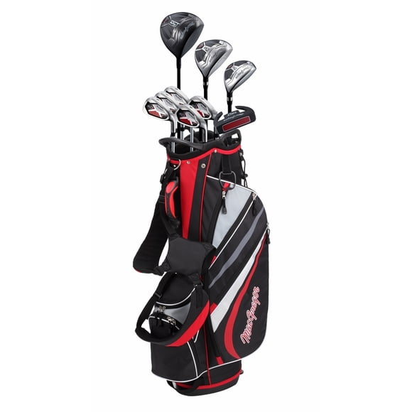 MacGregor Golf DCT4000 9 Clubs / 13 Pieces Graphite/Steel Mens Right Hand - 1 Inch Longer Golf Clubs Set with Bag Regular Flex