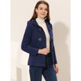 thumbnail image 3 of INSPIRE CHIC Manteau Duffle à Bascule pour Femme Fermeture Éclair devant Uni Court à Capuche Anorak S Bleu Marine, 3 of 5