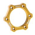 thumbnail image 1 of Bike Threaded Front/Rear Hub Aluminium Alloy Disc Rotor Flange Adapter Base Golden 44mm, 1 of 7