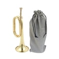 thumbnail image 4 of Milaget Cavalry Trumpet Musical Instrument Brass Bugle Scout Bugle Marching Bugle B, 4 of 9