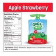 thumbnail image 2 of GoGo squeeZ Compote de Fruits, Pomme Fraise, Sans Sucre Ajouté. 90g par Sachet, 4 Sachets, 2 of 5