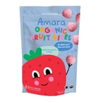 Amara Organic Fruit Bites, Sweet Strawberry, 23g, Melt-In-Mouth Baby & Toddler Snack, No Sugar Added