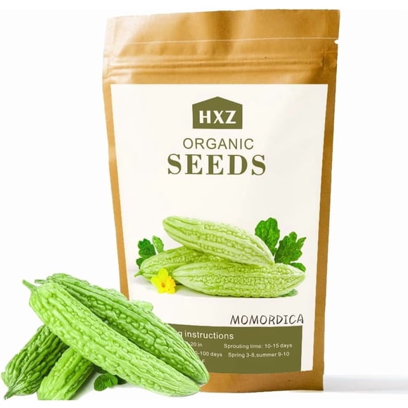 HIGHGW 40 Premium Bitter Melon Seeds for Planting-Authentic Asian Bitter Gourd Seeds for Home Garden and Vegetable Cultivation