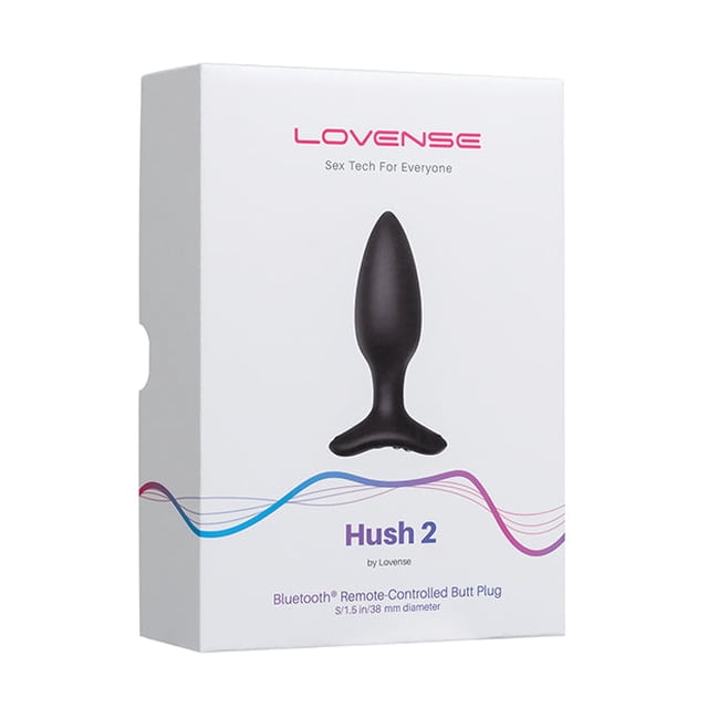 Lovense Hush 2 Bouchon de Fesses de 1,5 Po - Noir.