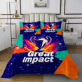 thumbnail image 1 of Trophy Bedspread Set Cup Coverlet Set,European Sport Quilt Set Queen,Rainbow Galaxy Quilted Competitive Game Room Decor, 1 of 3