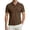 Coffee, variant on DGMIOCS Mens Short Sleeve Polo Sports Polo Classic Collar Workout White L
