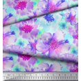 thumbnail image 2 of Soimoi Rayon Fabric Flower Watercolor Fabric Prints by Yard 56 Inch Wide, 2 of 3