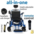 thumbnail image 2 of MAJESTIC IQ-8000 New Remote & Joystick Controlled Mobility Aid Lightweight Foldable Electric Wheelchair, 2 of 6