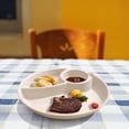 thumbnail image 1 of Aodebiao Assiette de Contrôle des Portions pour une Alimentation Équilibrée, Assiettes Incassables Divisées, Assiettes à 3 Compartiments, Assiettes en Plastique Réutilisables, Sans BPA pour Adultes, 1 of 7