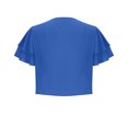 thumbnail image 4 of cfhntfmh Cardigan for Women Soft Chiffon Open Front Cropped Tops Fashion Layered Short Sleeve Loose Cardigans, 4 of 6