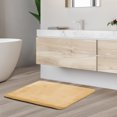thumbnail image 1 of 1 Small Clara Clark Bath Mat Bathroom Rug - Absorbent Memory Foam Bath Rugs - Non-Slip, Thick, Cozy Velvet Feel Microfiber Bathrug, Plush Shower, Toilet- Floor Bathmats Carpet - Cream - 17"x24", 1 of 4