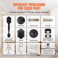 thumbnail image 4 of VEVOR Front Door Handle and Deadbolt Set, Red Gula Silk Front Door Lock Set with Interior Knob, Adjustable Hole Spacing Single Cylinder Handleset, for Right and Left Handed Entrance and Front Door, 4 of 9