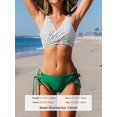 thumbnail image 3 of Women's Bikini Swimsuit Front Cross Lace Up Two Piece Bathing Suit, 3 of 6