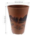 thumbnail image 2 of HEALEEP Jardinière Intérieure en Plastique pour Plantes Rondes de Café 1 Paquet, 2 of 7