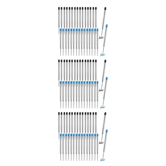 tamizeot 30piece Non-toxic Pen Refills For Healthier Writing Experience Metal Made Smooth Writing Ball Points 3Set