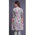 thumbnail image 4 of Bimba Kurtis Indiennes Courtes pour Femmes Tunique Imprimée Chemise à Manches Roulées, 4 of 6