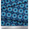 thumbnail image 2 of Soimoi Poly Georgette Fabric Geometric & Paisley Decorative Printed Fabric 1 Yard 52 Inch Wide, 2 of 2