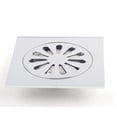 thumbnail image 1 of DROP Bath and Kitchen DR091051 Drain de plancher de douche série Flower en chrome, 1 of 5