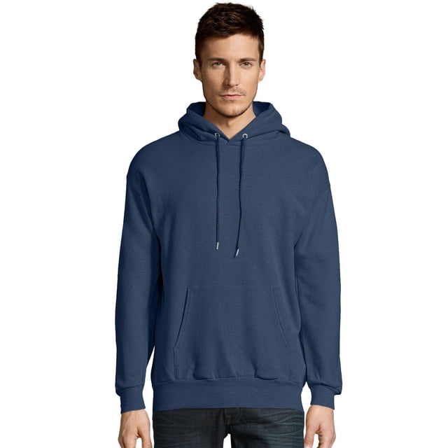 Hanes Mens ComfortBlend EcoSmart Pullover Hoodie Sweatshirt, 3XL, Heather Navy