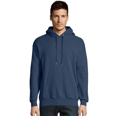 Hanes Mens ComfortBlend EcoSmart Pullover Hoodie Sweatshirt, XL, Heather Navy