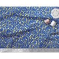 thumbnail image 3 of Soimoi Blue Poly Georgette Fabric Aboriginal Mosaic Printed Fabric 1 Yard 52 Inch Wide, 3 of 3