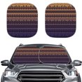 thumbnail image 1 of HENGFAYNew Pare-Soleil de Voiture Polynésien logo Déflecteur Deux Pièces Fournitures Automobiles, 1 of 7