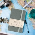 thumbnail image 1 of A6 Leather Journal Notebook with 160 Lined Pages, Hardcover Bound, 100gsm No-Bleed Paper & Inner Pocket - Perfect for Writing, Travel, and Gift Giving, 1 of 6