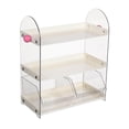 thumbnail image 1 of Luzkey Coffee Cup Rack Clear Countertop Organizer for Hotel Kitchen Pantry Tabletop White, 1 of 8