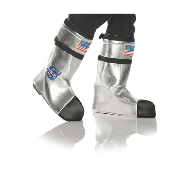 NASA Costume d'Astronaute pour Adulte, Hauts de Bottes - Taille Unique - Argent