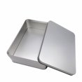 thumbnail image 2 of AMERTEER 1 Pce Mini Boîte à Billets Portable en Acier Coffre-Fort Boîte de Rangement à la Mode (Argent), 2 of 7