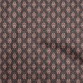 thumbnail image 1 of oneOone Georgette Viscose Black Fabric Running Stitch Craft Projects Decor Fabric Printed By The Yard 42 Inch Wide, 1 of 4