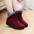 thumbnail image 1 of Bottes d'Automne Grande Taille Isolation Extérieure Bottes de Neige pour Femmes Bout Rond Chaussures à Enfiler Bottes à Fermeture Éclair Décontractées Chaussures pour Femmes Décontractées Automne en Liquidation, 1 of 9