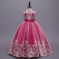thumbnail image 2 of Ketyyh-chn99 Robes pour Bébé Fille Robe d'Été Sans Manches à Imprimé Floral Princesse Filles Décontractée à Manches Longues Robe Courte Rose Vif,160, 2 of 3