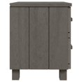 thumbnail image 2 of vidaXL Table de Chevet HAMAR Gris Clair 40x35x44.5 cm Pin Massif, 2 of 5
