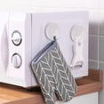 thumbnail image 1 of ZENGHUIJ Magnetic Wall Hooks Strong Adhesive No Drilling Organizer For Your Kitchen Bathroom Refrigerator Door Multi Purpose Storage, 1 of 7