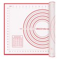 thumbnail image 1 of Large Silicone Pastry Mat Extra Thick Non Stick Baking Mat With Measurement Fondant Mat Dough Rolling Mat Oven Liner, 1 of 8