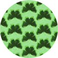 thumbnail image 1 of Ahgly Tapis Rond Lavable en Machine Intérieur Transitionnel Vert Émeraude Profond, 6 Pieds Rond, 1 of 7