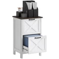 thumbnail image 1 of HOMCOM Classeur avec 2 Tiroirs, Armoire de Classement pour Formats A4 et Lettre, Blanc, 1 of 10