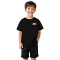 thumbnail image 1 of HNMKIU T-Shirt à Manches Courtes à Col Rond pour Garçons avec Imprimé de Pâques, Doux, Décontracté, Tenue de Vacances, Haut pour Enfants, Noir, 12-13 Ans, 1 of 5