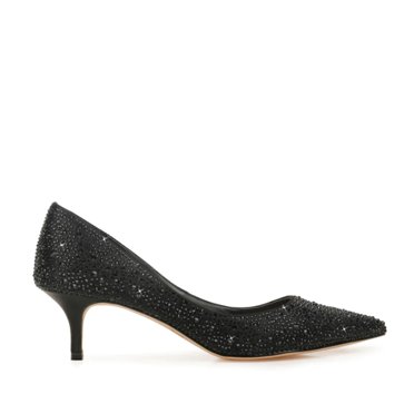 Jewel Badgley Mischka Women's Frenchie in Black, 6.5 US