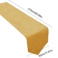 thumbnail image 3 of JASKFLY Long Table Sheer Runner for Weddings & Parties Solid Color Linen Table Runner 30x210cm(120 -150cm Tables)Yellow, 3 of 9