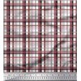 thumbnail image 1 of Soimoi Brown Rayon Fabric Gingham Check Print Fabric by the Yard 56 Inch Wide, 1 of 5