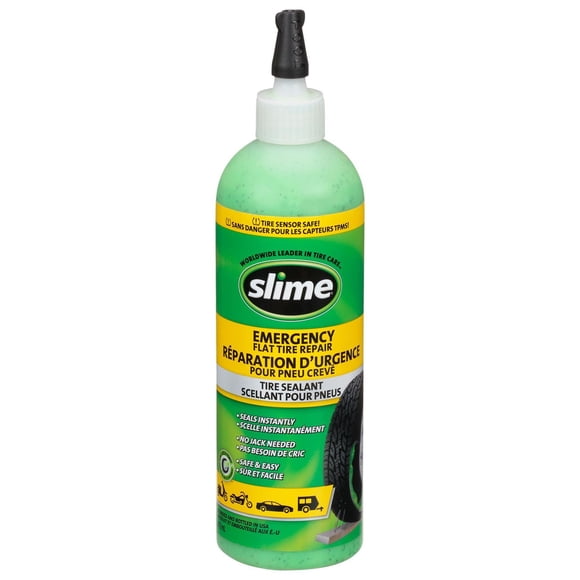 Slime Tire Sealant, Emergency Flat Tire Repair, TPMS Safe