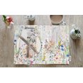thumbnail image 2 of Vargottam Placemats- Placemat For Dining Table, Set Of 4- Printed & Reversible CottonNapkin-IndoorPlacematsFor Home & Kitchen Dining Table- Spring Flowers (Multicolor), 2 of 5
