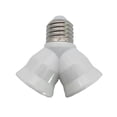 thumbnail image 1 of Adaptateur de Douille de Lampe LED E27 2 en 1, Support Double en Y, Résistant aux Hautes Températures, 1 of 7