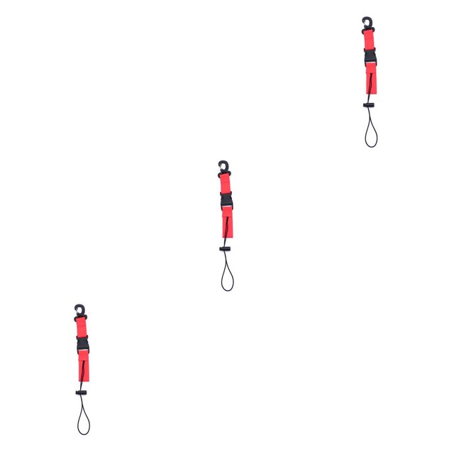 QualitChoice Quick Release Diving Lanyards Camera Torch Holder Strap Underwater Flashlight Snorkeling Belt Snorkeling Webbing Red 3Set