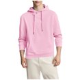 thumbnail image 1 of Mens Camo Hoodie Long Sleeve Drawstring Fleece Lined Solid Color Pullover Sweatshirts, 1 of 6