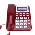 thumbnail image 3 of Telephones Caller, Dual Interface Mute Mode ABS Ingenious Detail Ear Resistant Telephone  For Office Red,Black,White, 3 of 8