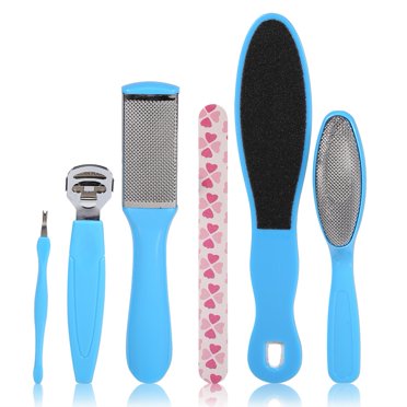 Fdit Outils de Pédicure, Lime pour Pieds en Peau Morte, Ensemble de 8 Pcs d'Outils de Pédicure Magie Beauté, Lame de Pédicure Soins des Pieds